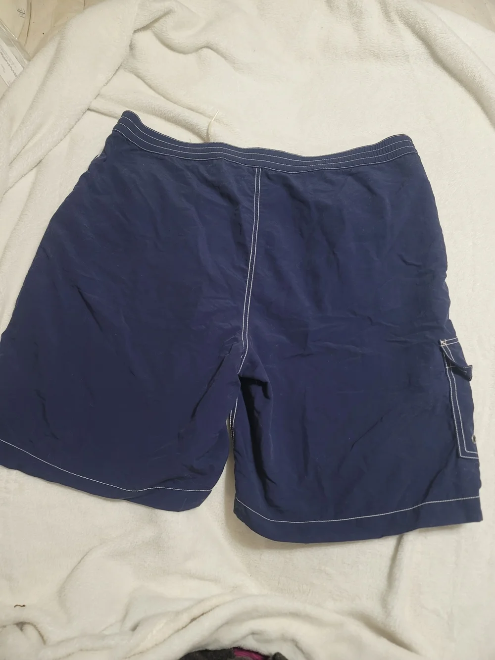Polo by Ralph Lauren Men’s Navy‎ Swim Trunks with Red Accents XL